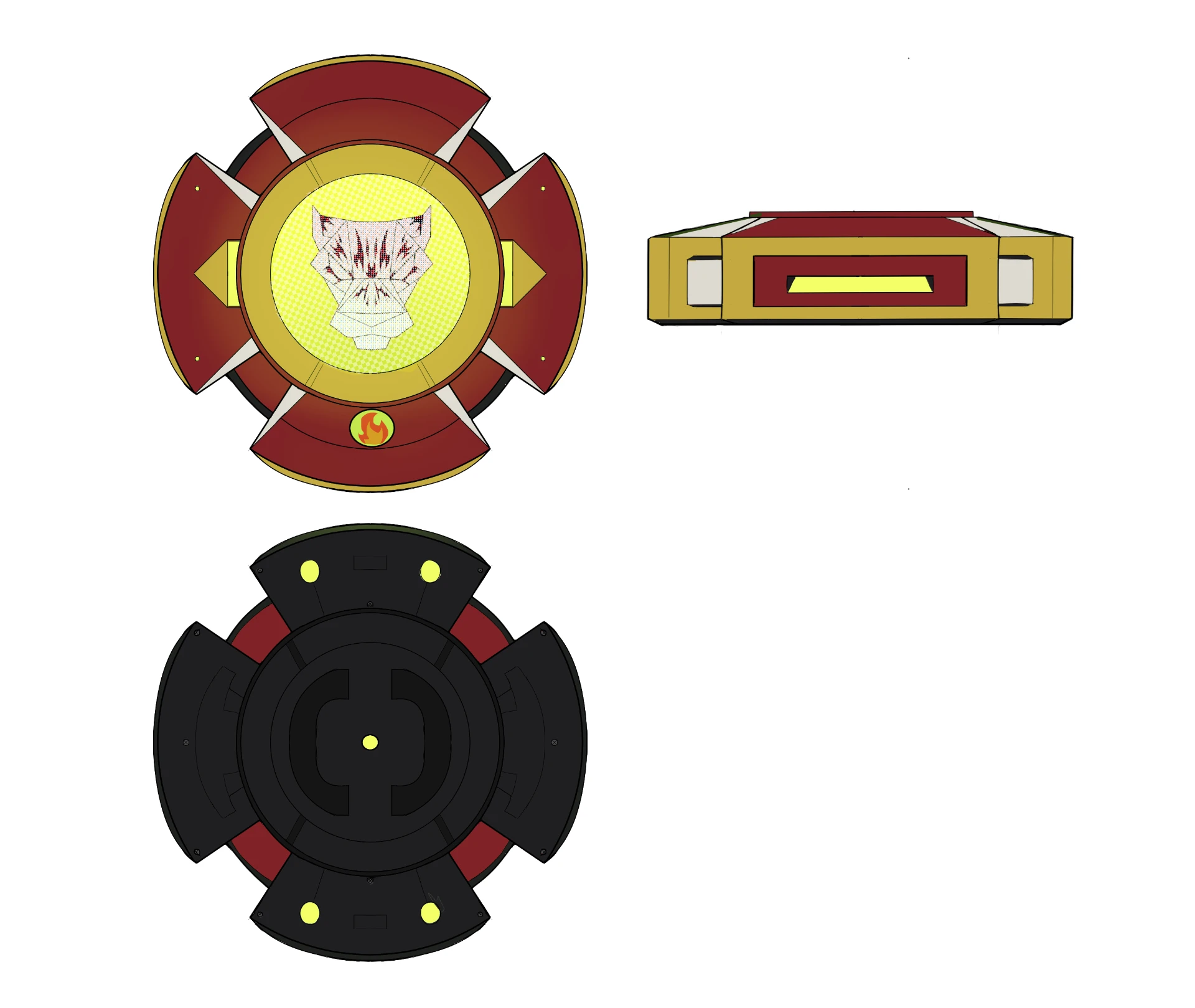 Brawlchip Onça — elemento Fogo