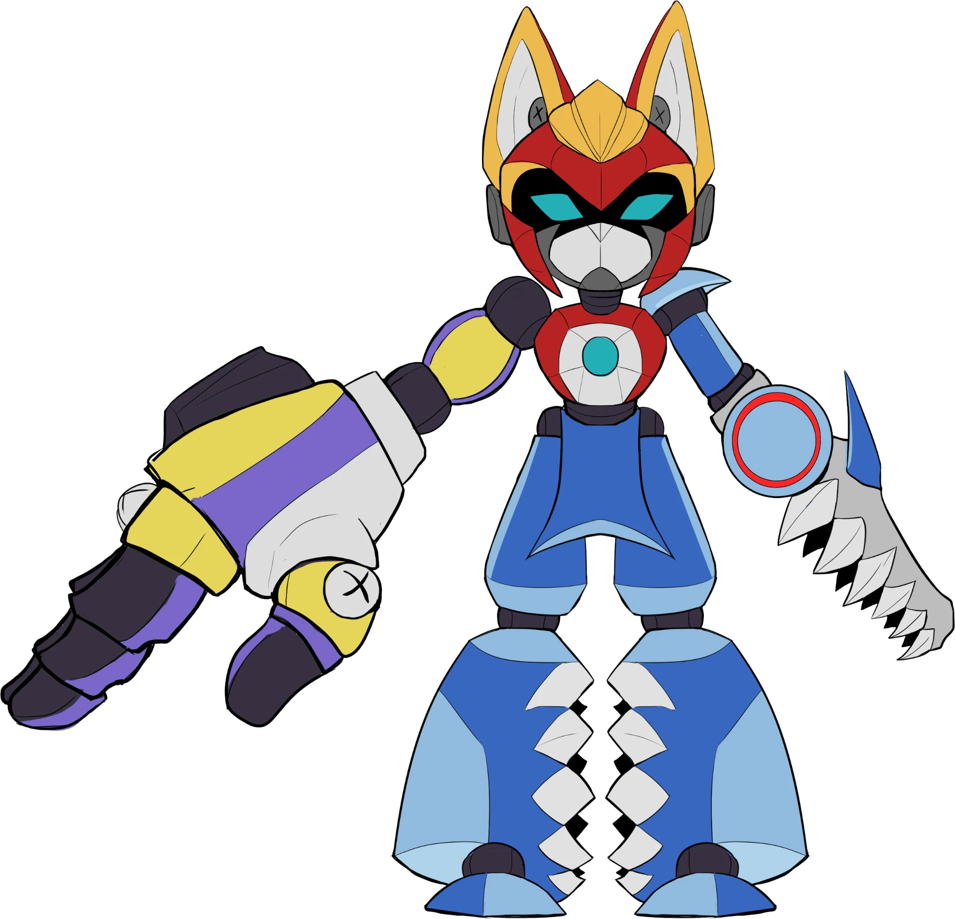 BrawlBot montado com peças modulares